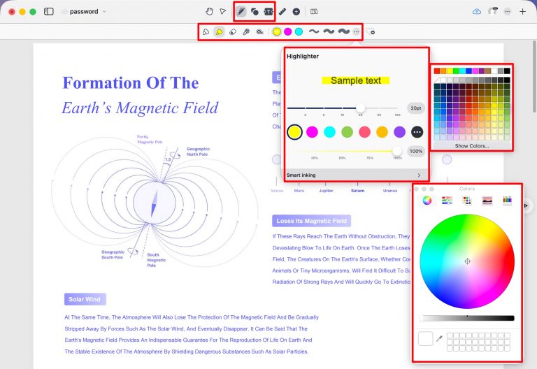 Drawboard PDF: محركا تمييز في تطبيق واحد