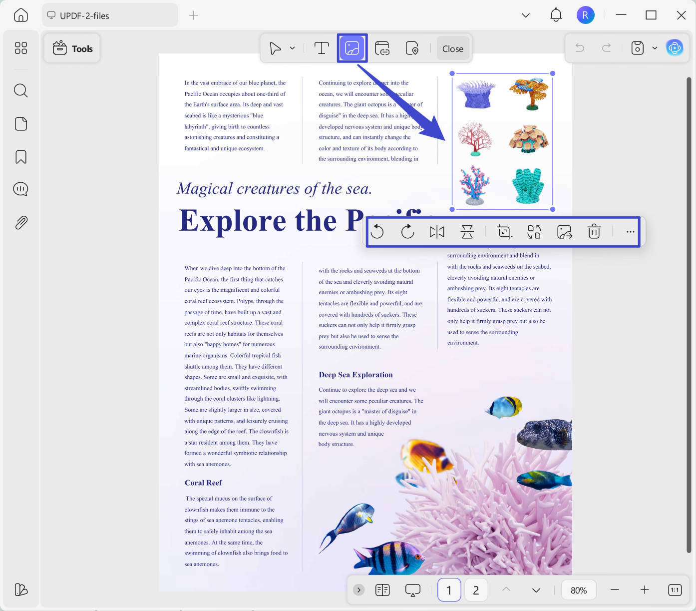 edit image updf windows