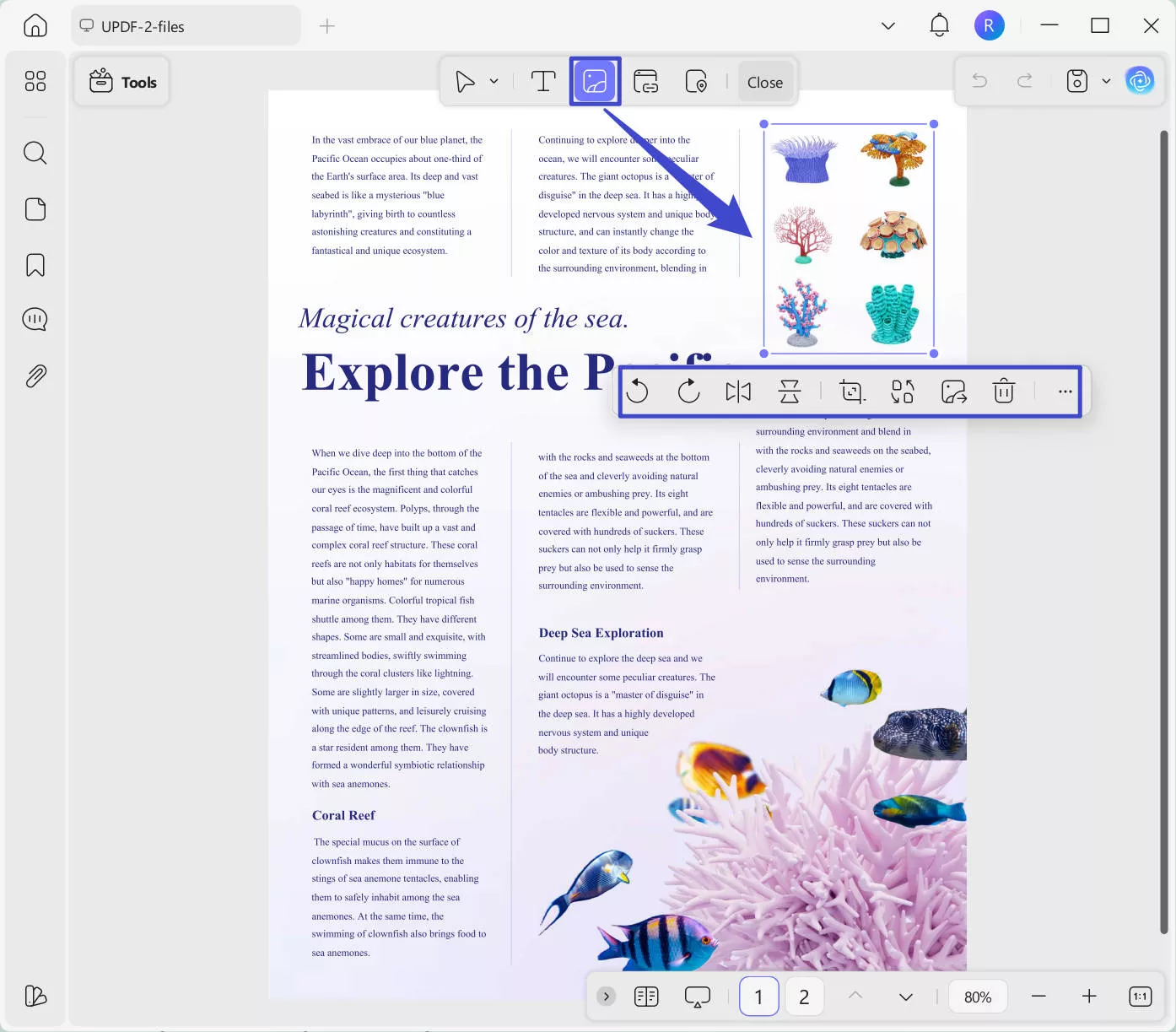 edit image updf windows