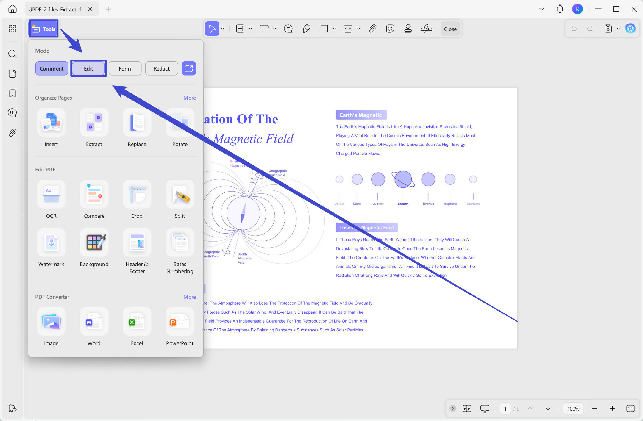 edit pdf with updf on windows