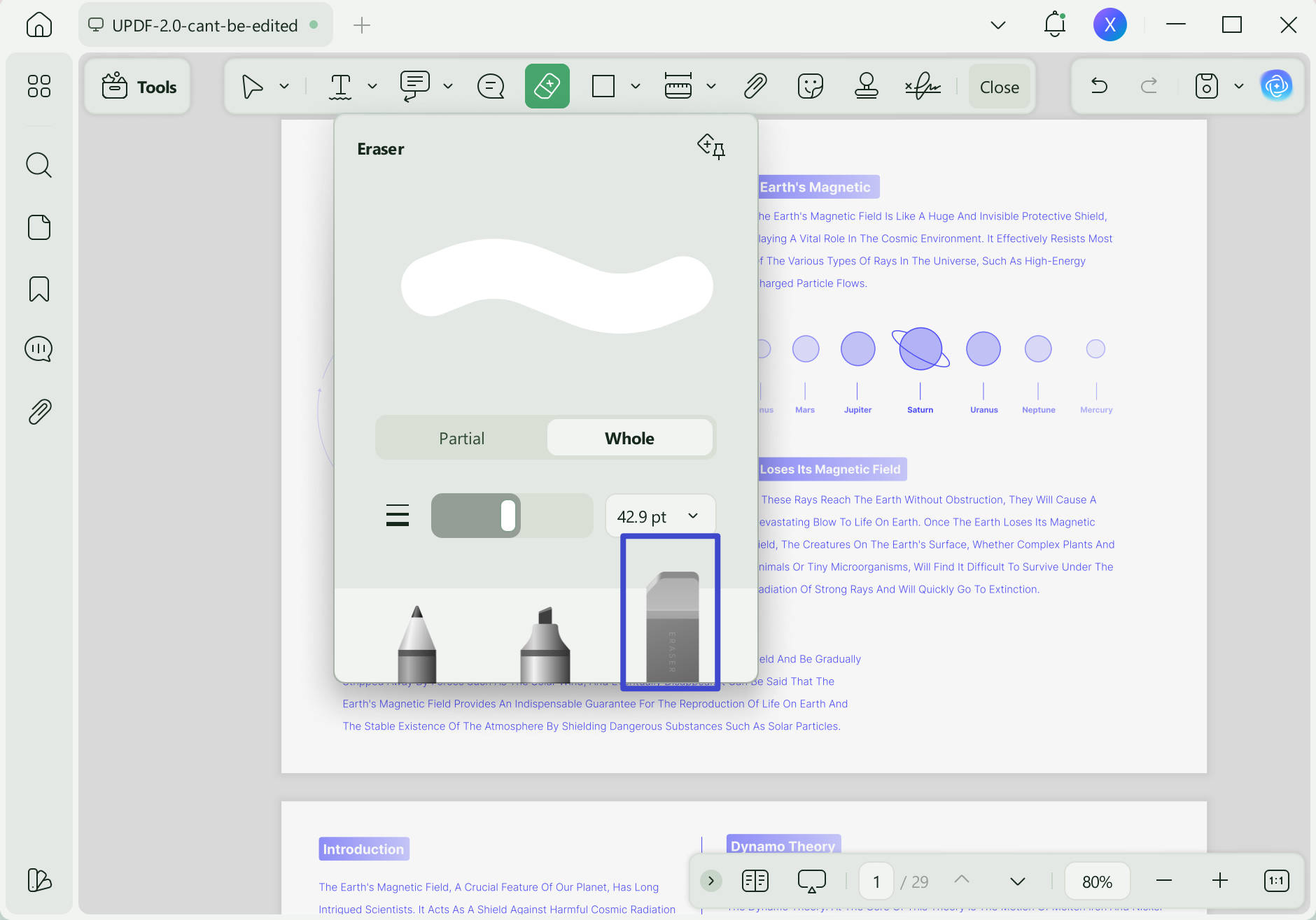 how to annotate pdf eraser