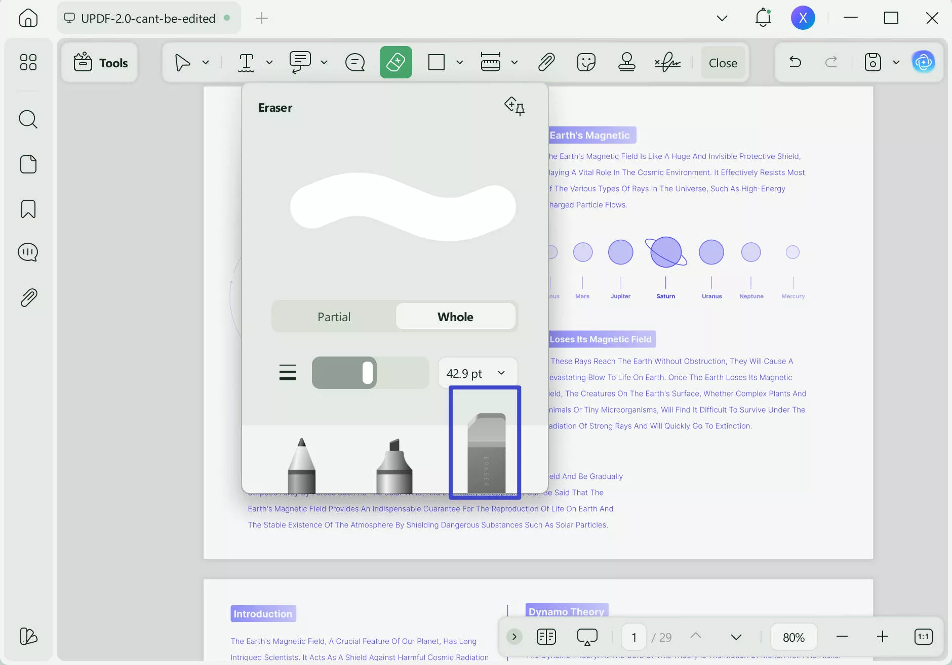 how to annotate pdf eraser