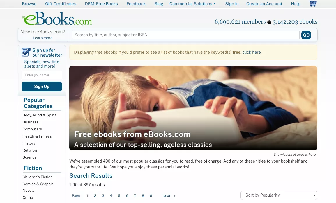 free books from ebooks com