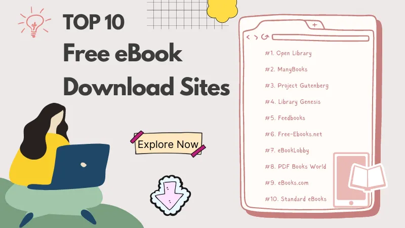 Top 10 Free eBook Download Site: Free eBooks at Your Fingertips