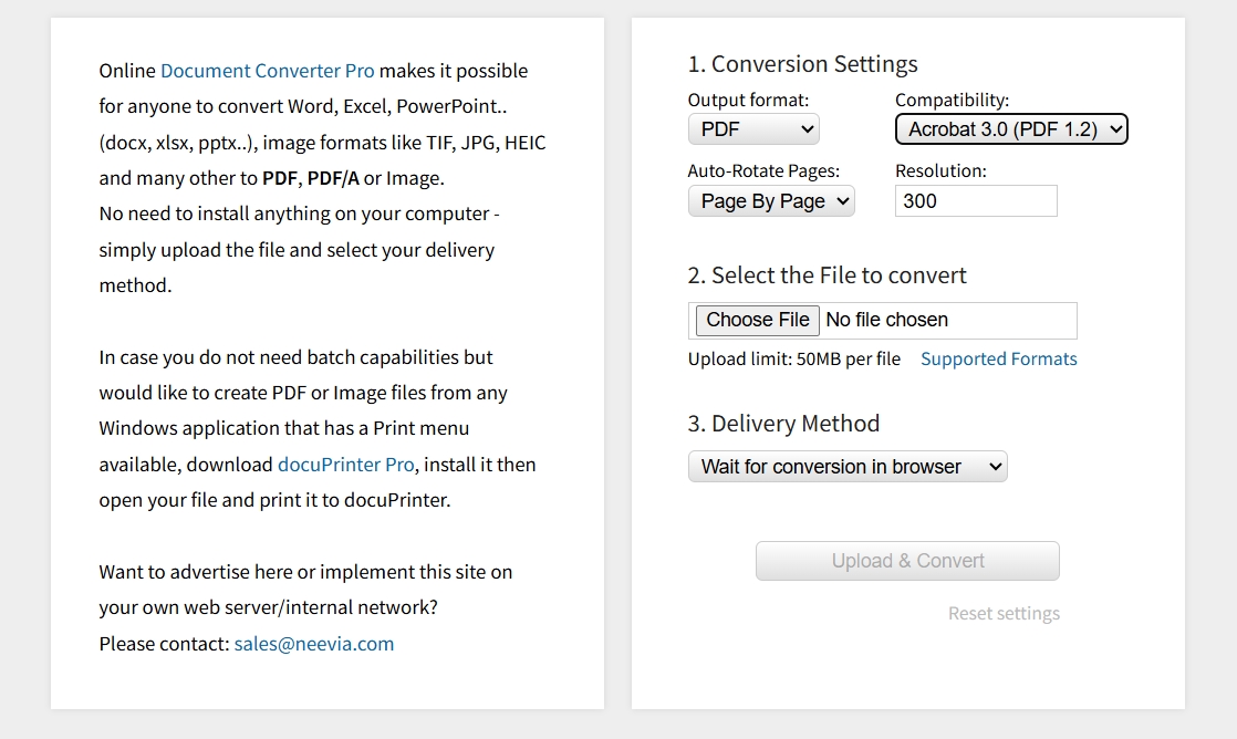 basic pdf converter docupub online