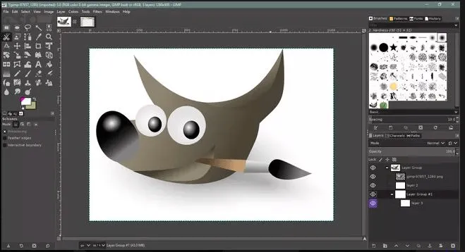 GIMP software for students