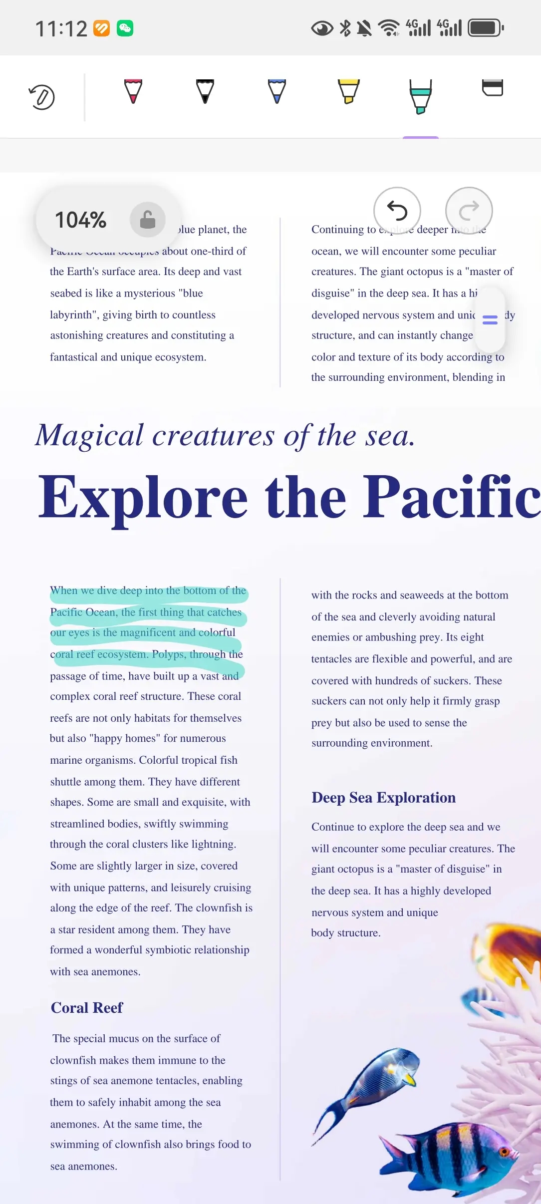 highlight pdf file on android