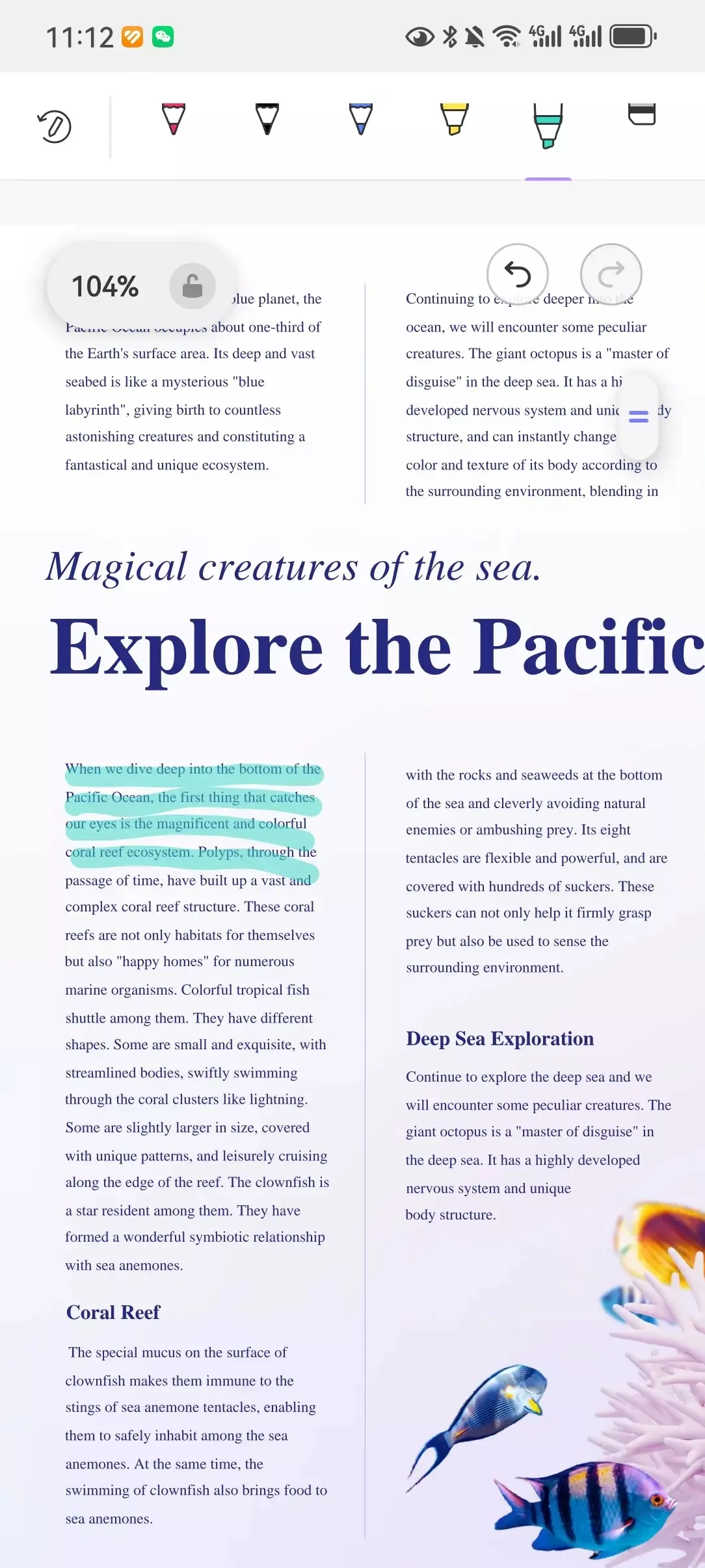 highlight pdf file on android