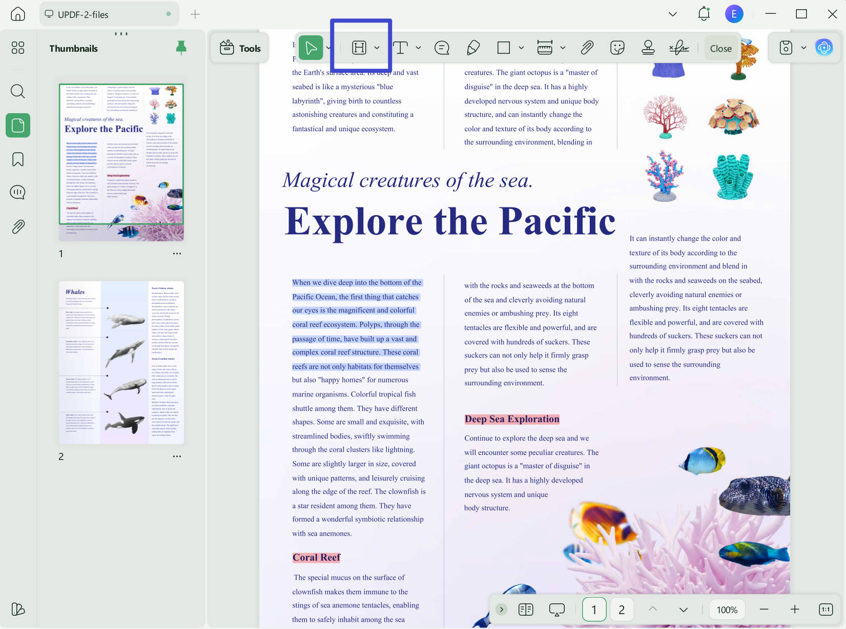 how to highlight text in pdf with updf