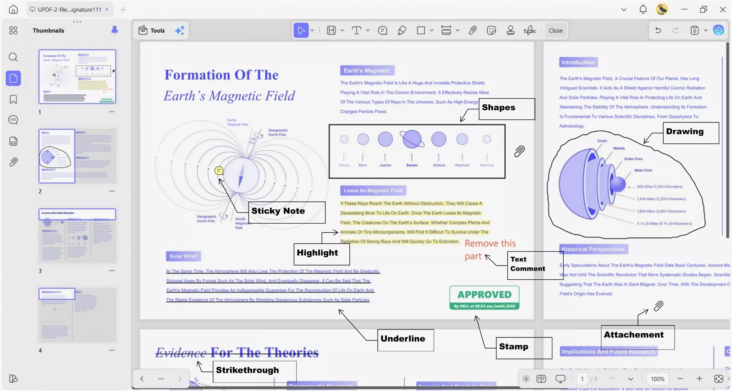 updf desktop pdf annotation tools