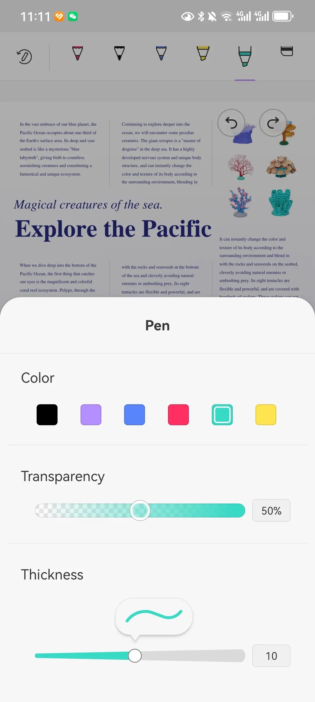 how to highlight pdf file on android