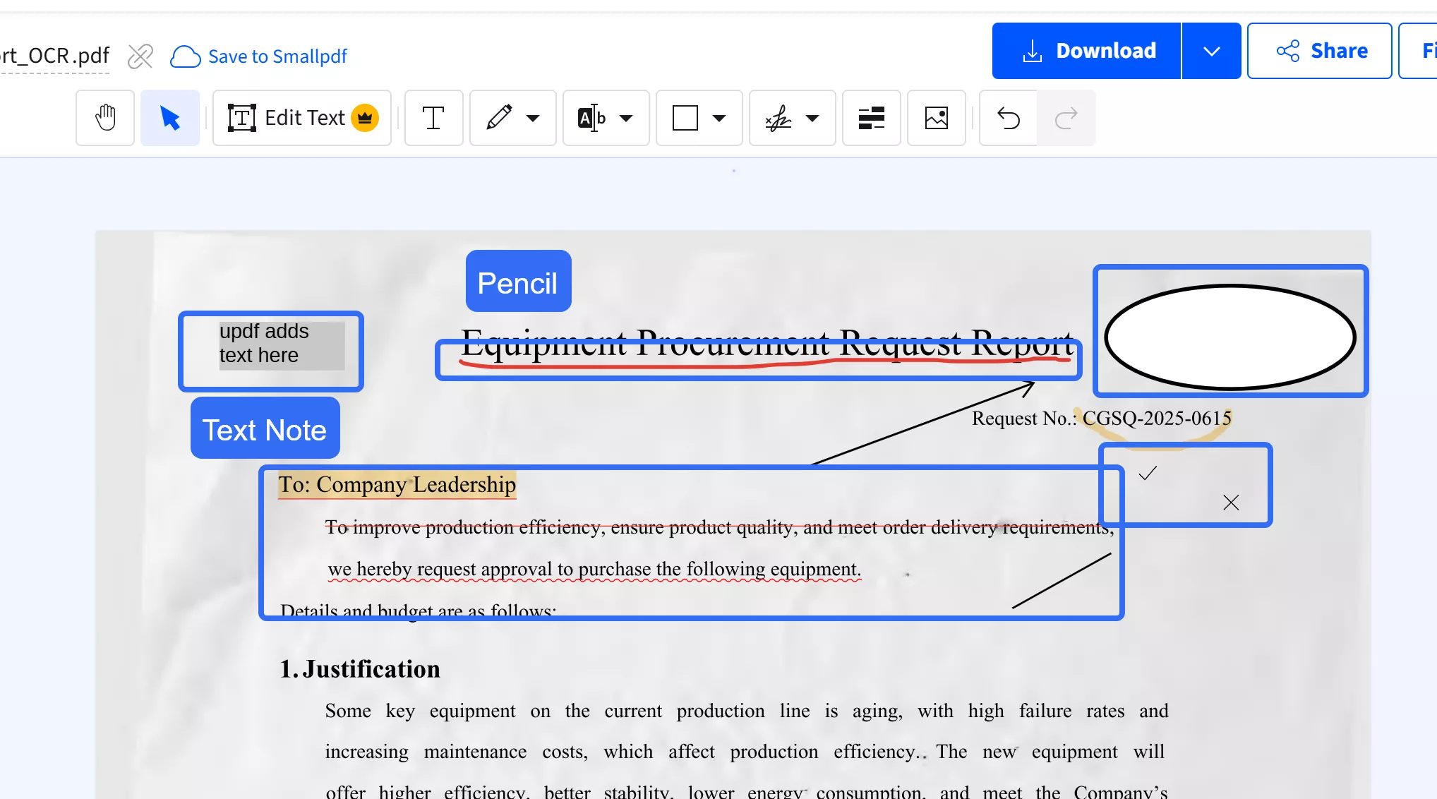 add notes to pdf online