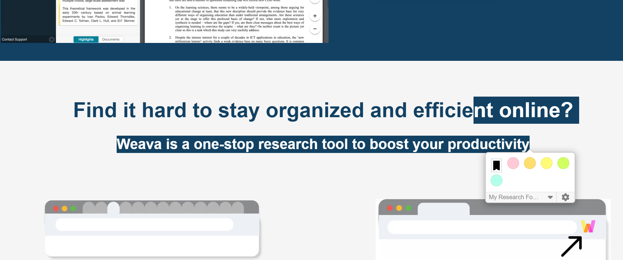 highlight website with weava highlighter