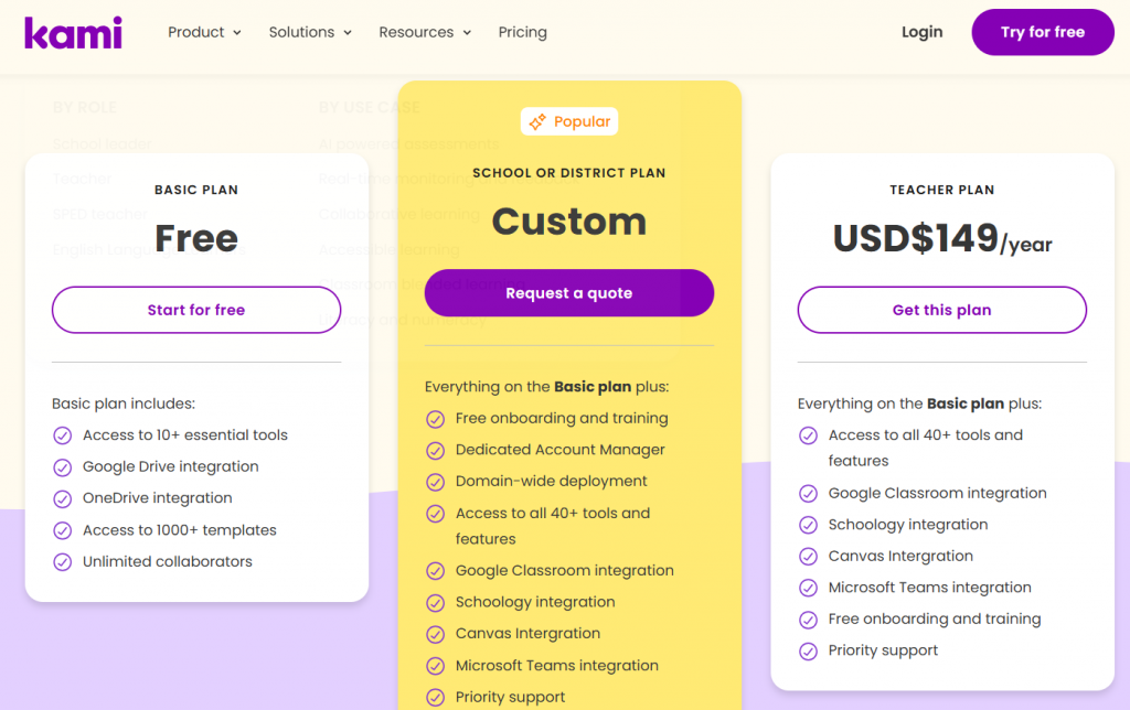 Kami PDF pricing