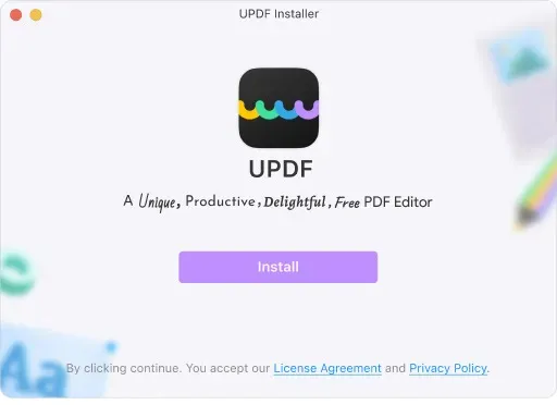 Install UPDF for Mac