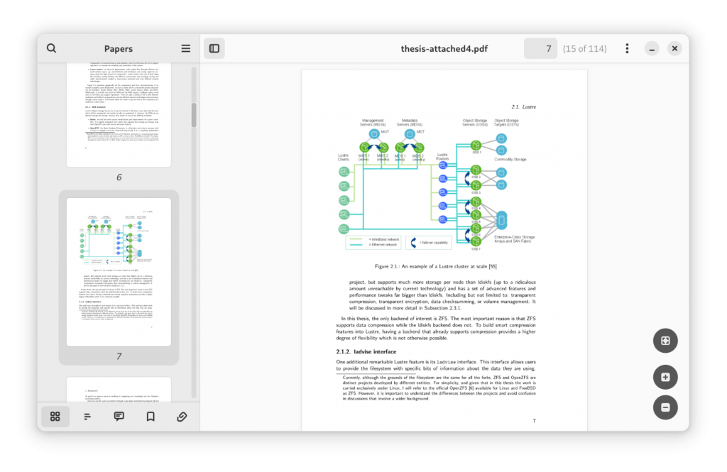 papers gnome document viewer