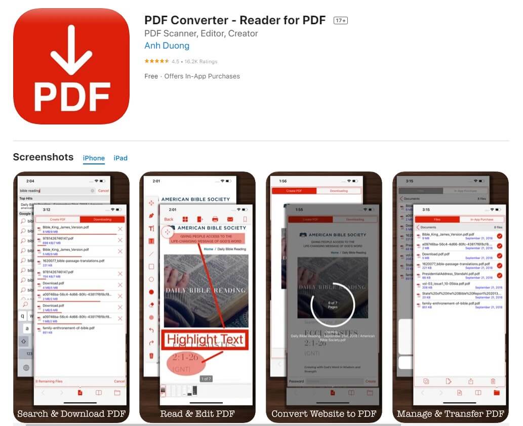 free pdf maker for iphone