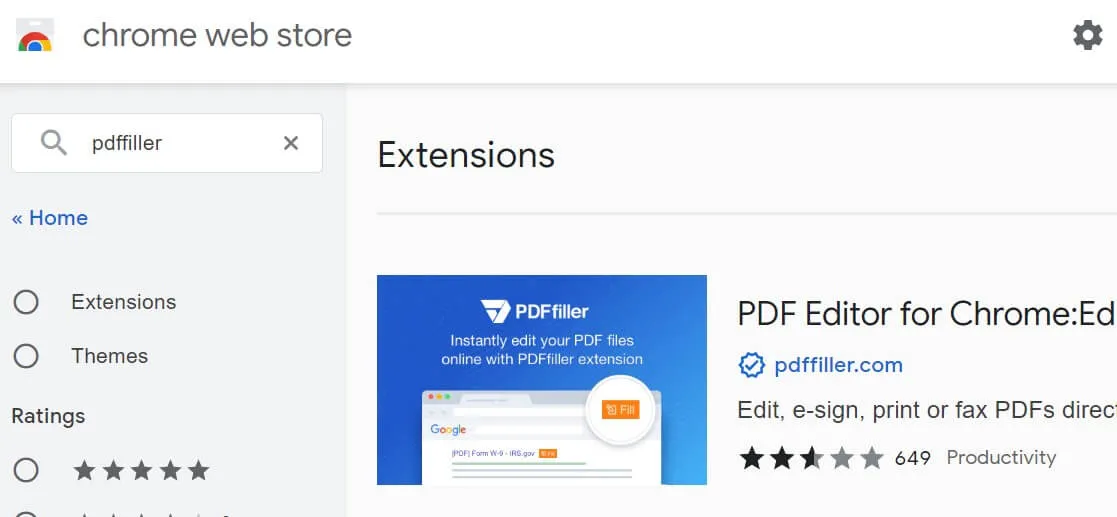 Chrome PDF Editor - PDFfiller
