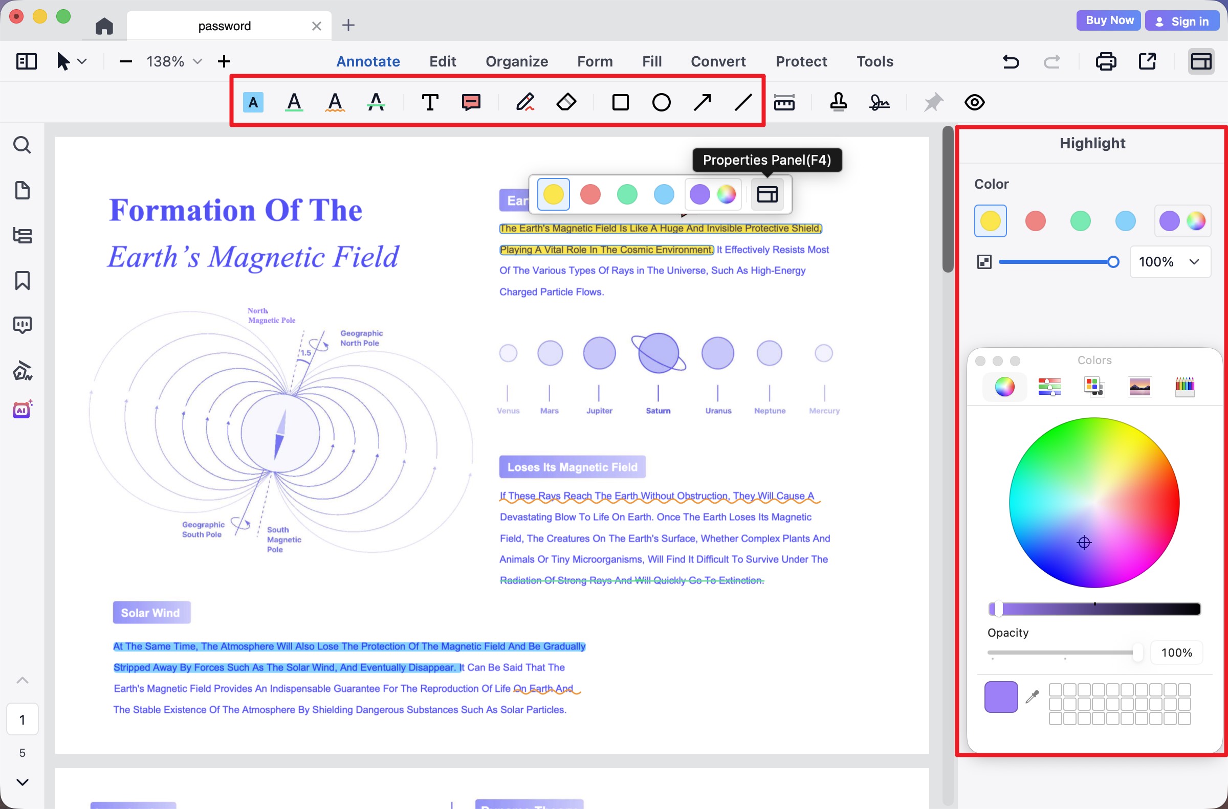 pdfreaderpro annotation toolset
