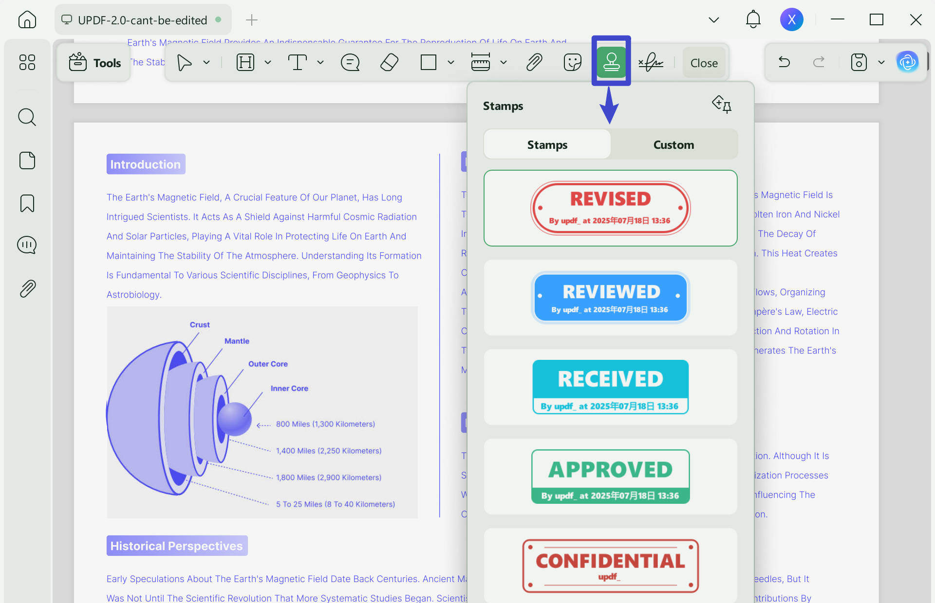 how to annotate pdf add stamp
