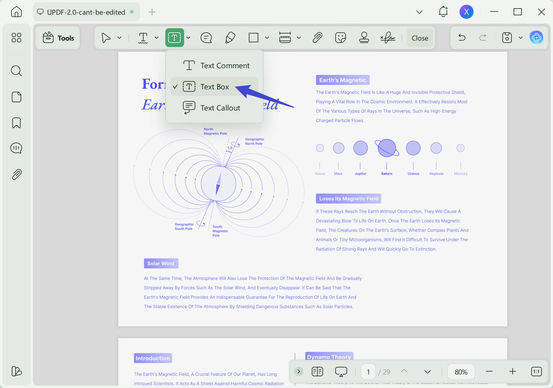 how to annotate pdf text box
