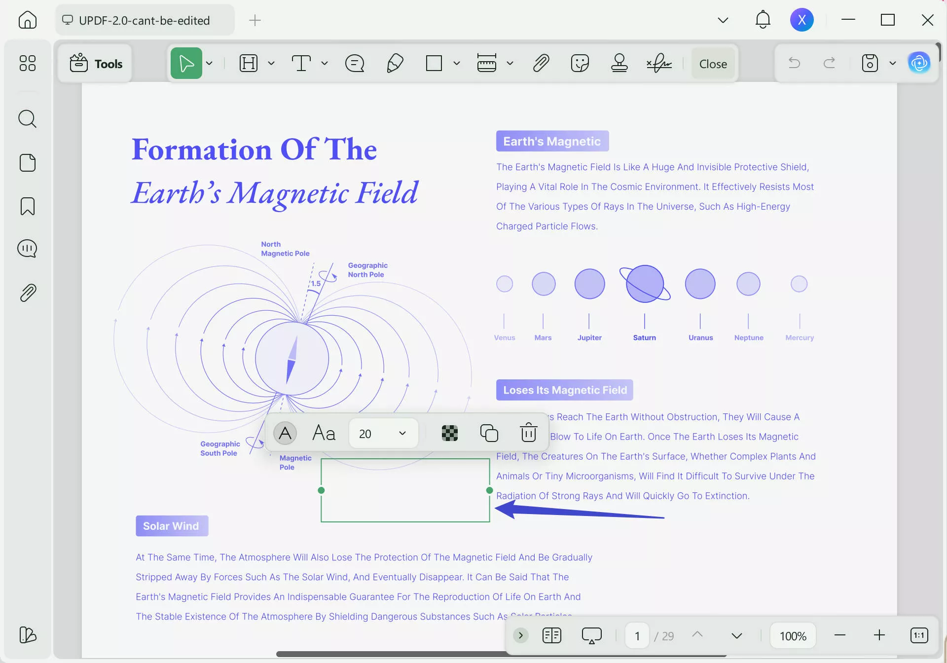 Add text box to PDF with UPDF