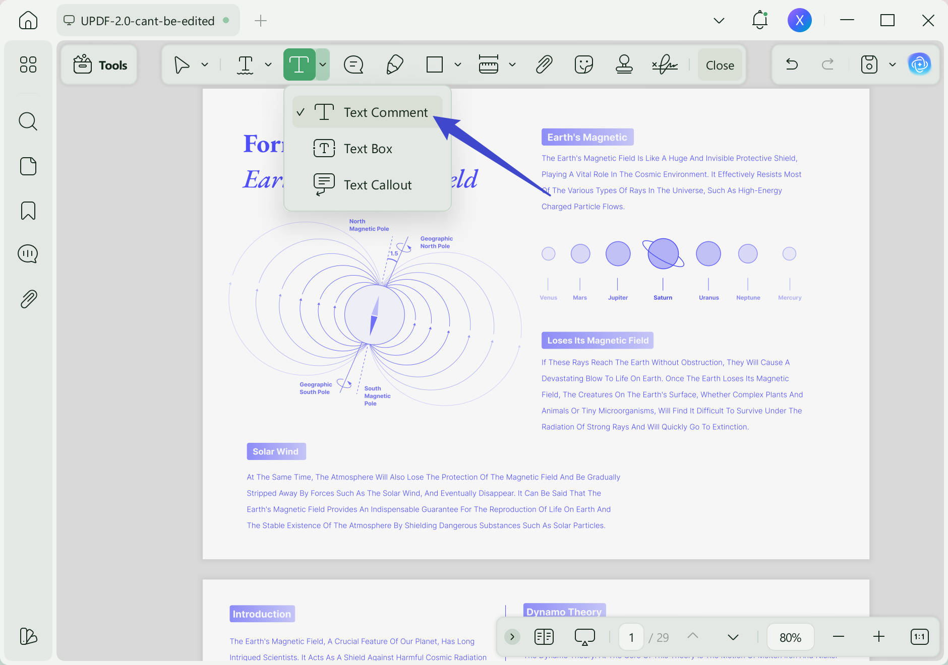 how to annotate pdf text comment