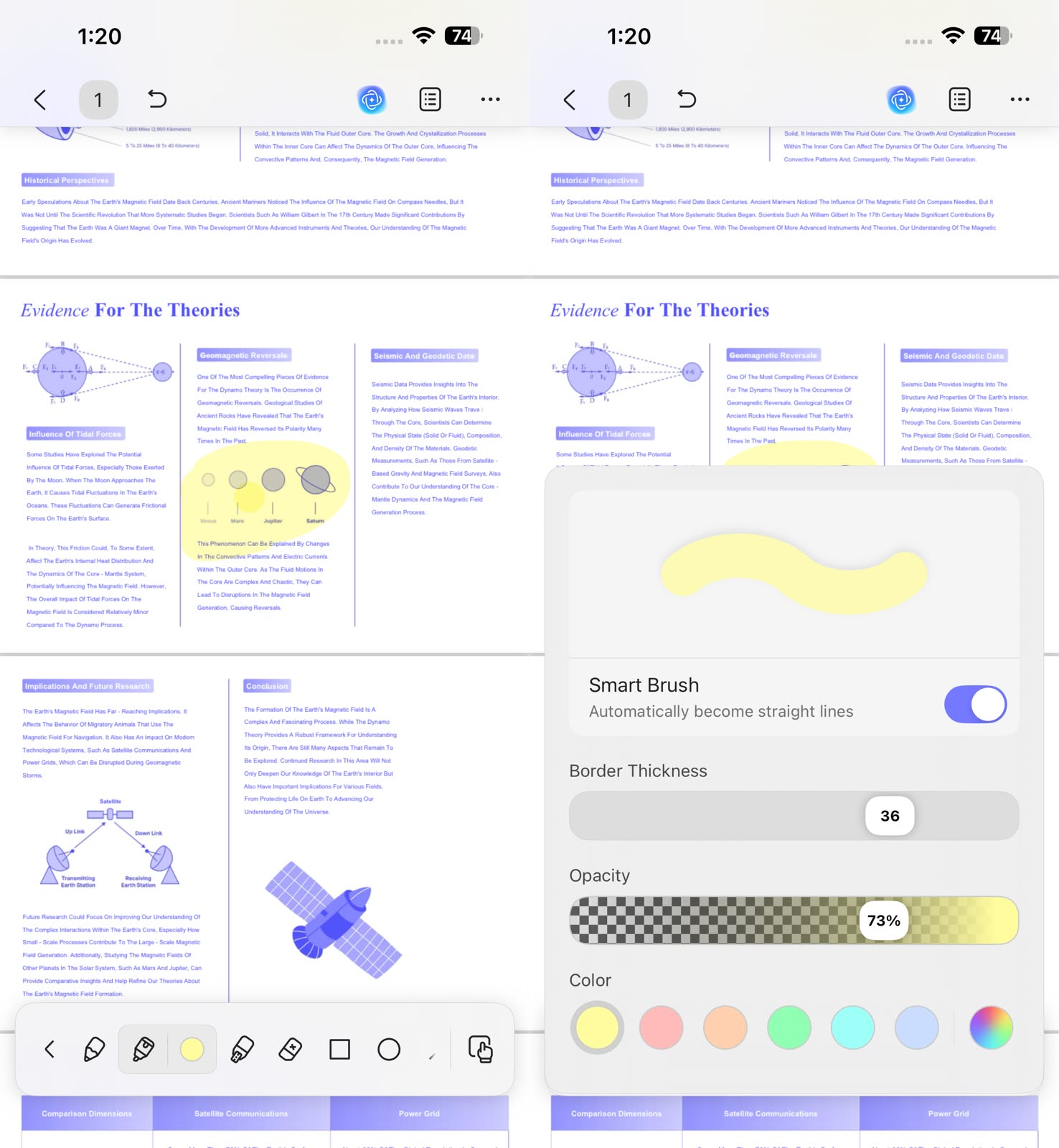 draw on PDF using UPDF for iOS