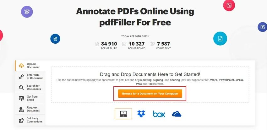 pdfFiller evidenziatore pdf online