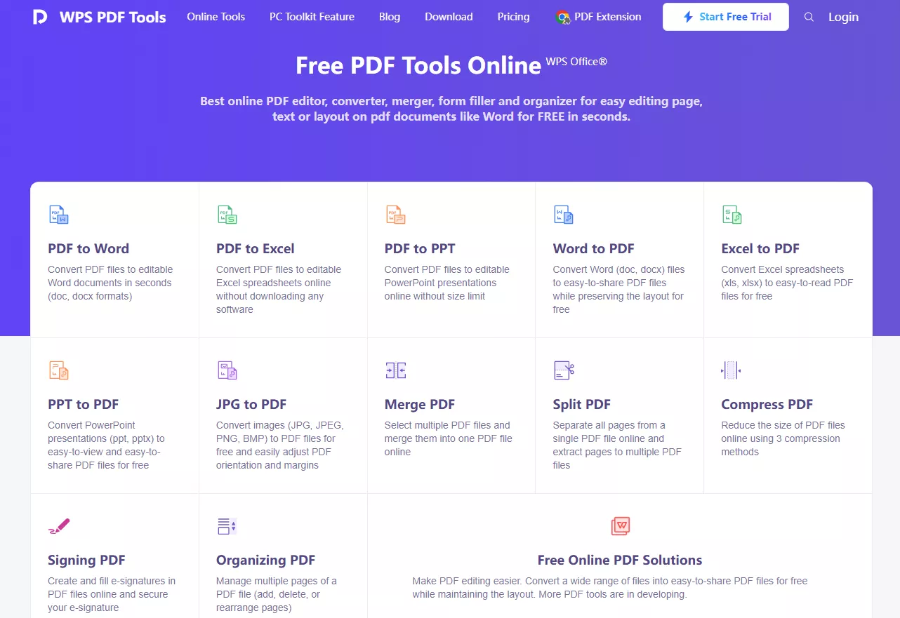 WPS PDF Editor Online