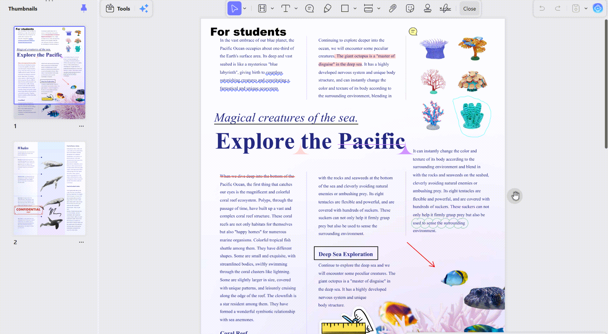 remove comments in pdf with flatten features