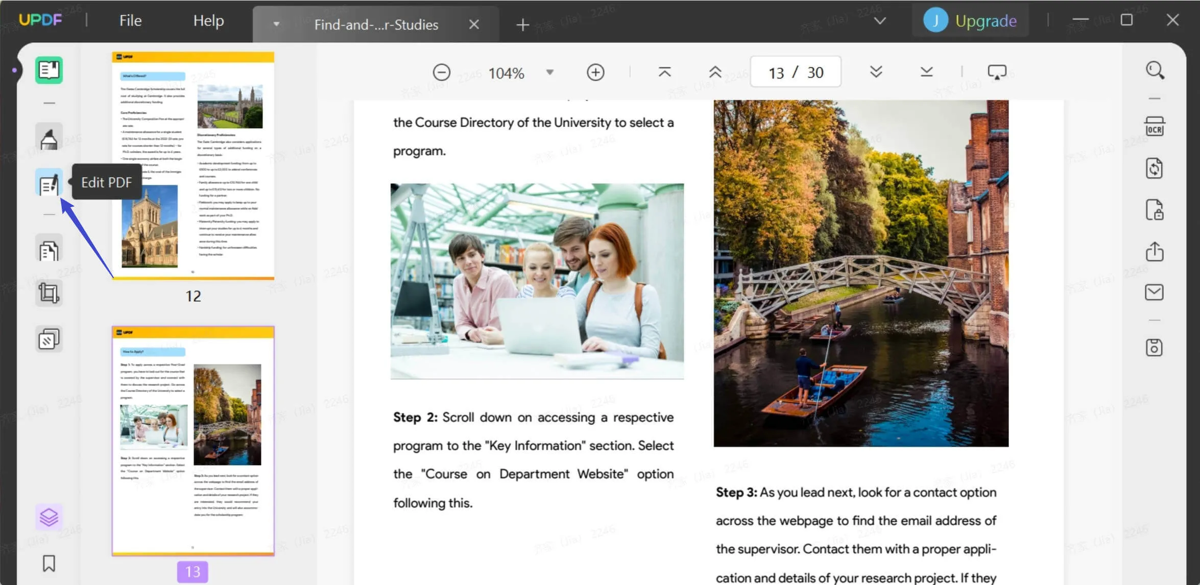 xodo pdf reader with edit feature