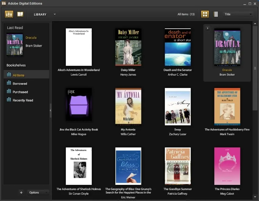 Lecteur de eBooks, Adobe Digital Editions