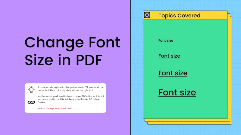 How to Change Font Size in PDF Files Easily