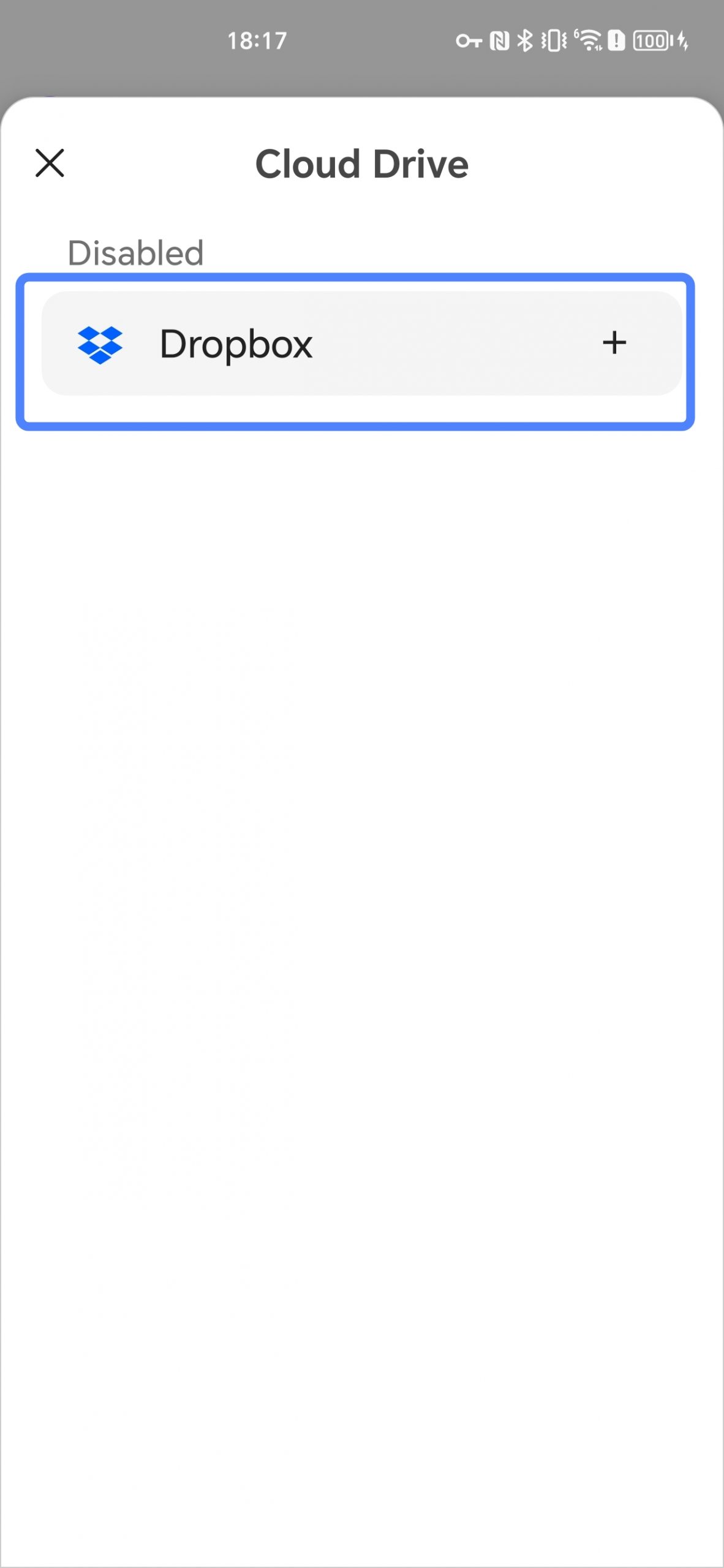 connect to dropbox