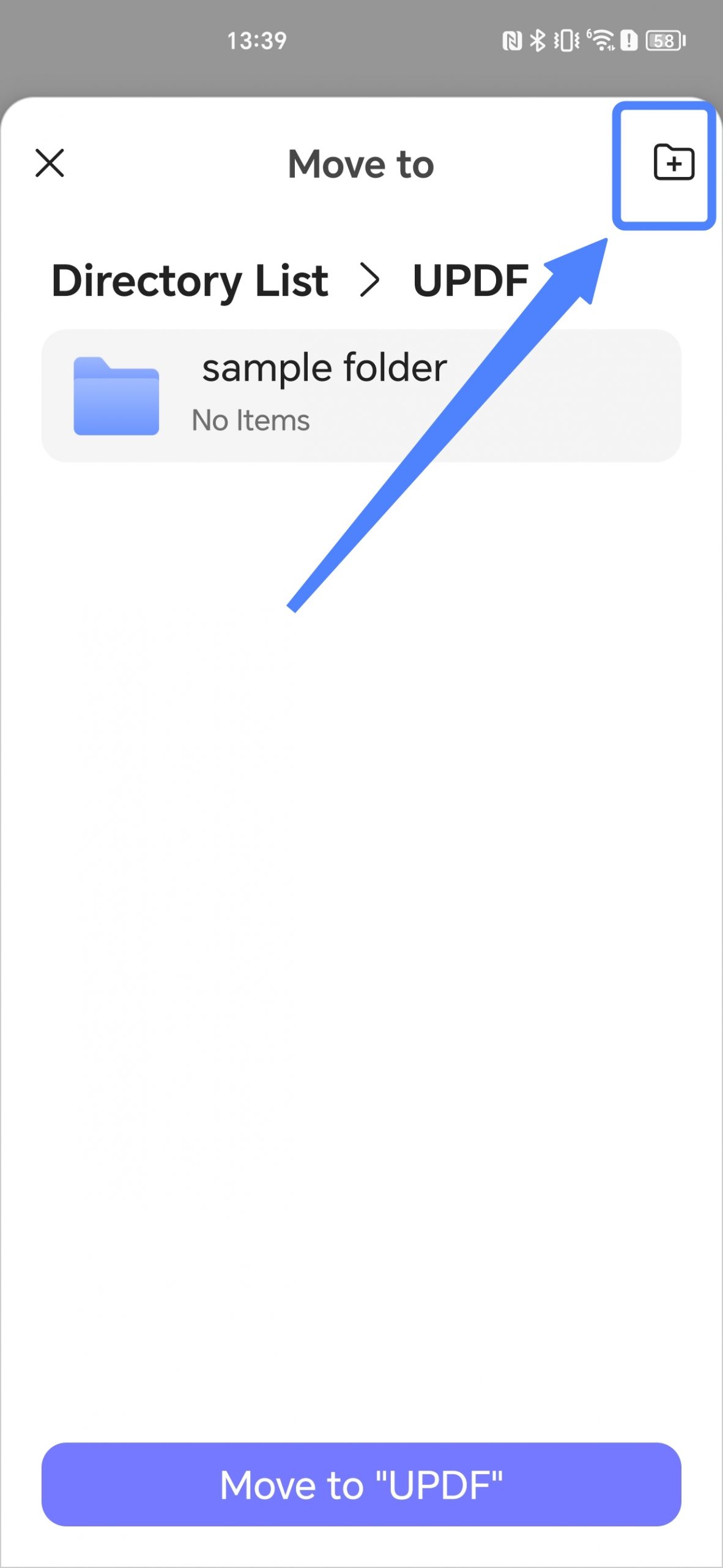 create a new folder