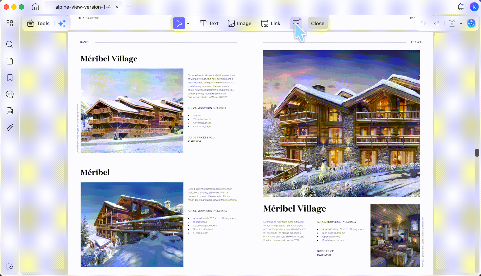 delete all images in a page of pdf with updf mac