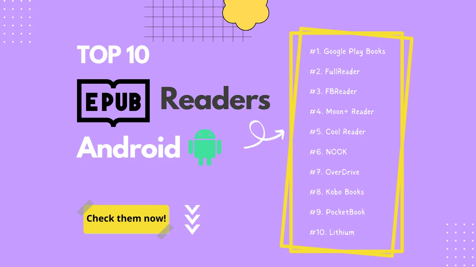 أفضل 10 برامج قراءة EPUB Android يجب عليك تجربتها