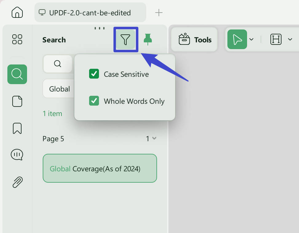 search for text in pdf more accurate