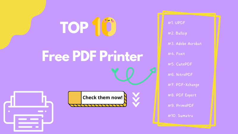 ledningsfri Mappe så Best 10 Free PDF Printers in 2023