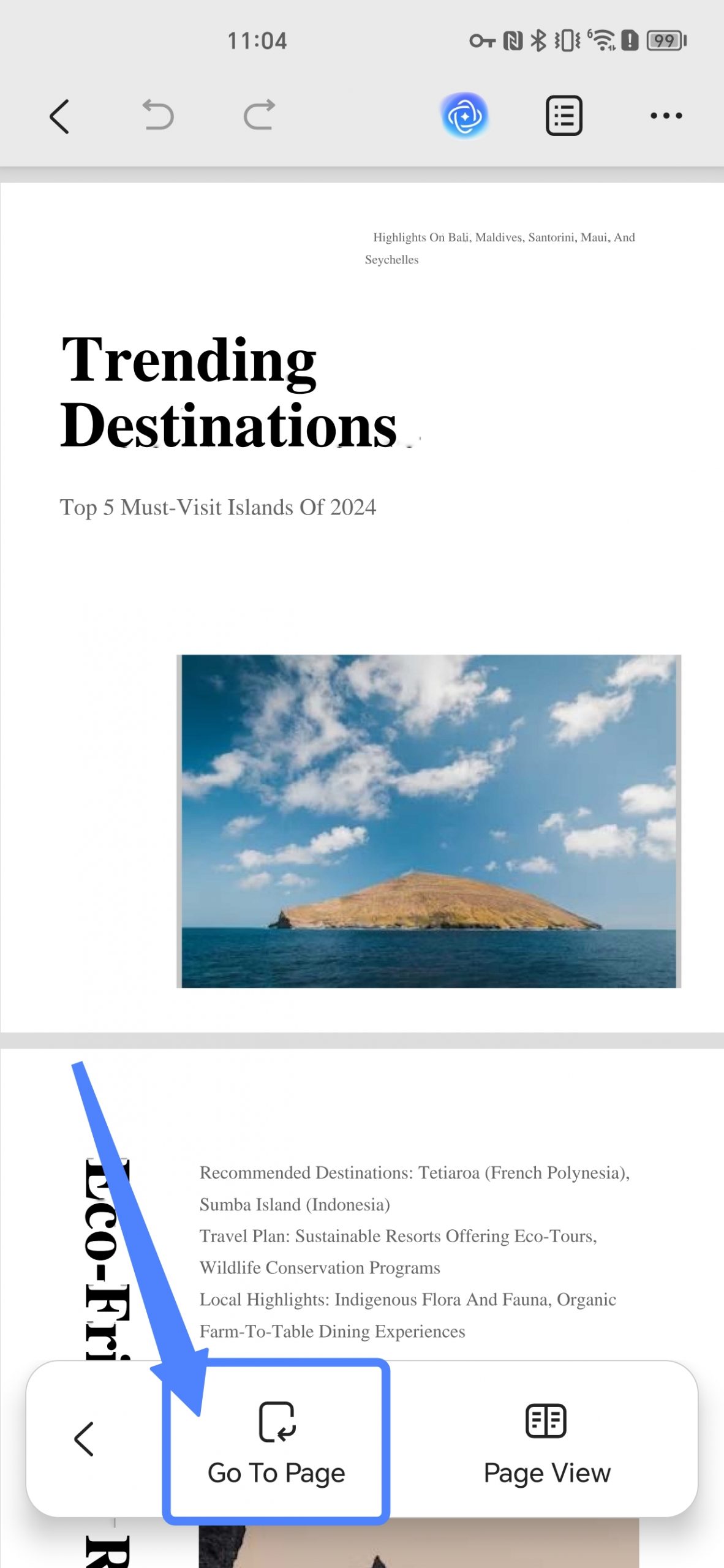 go to page