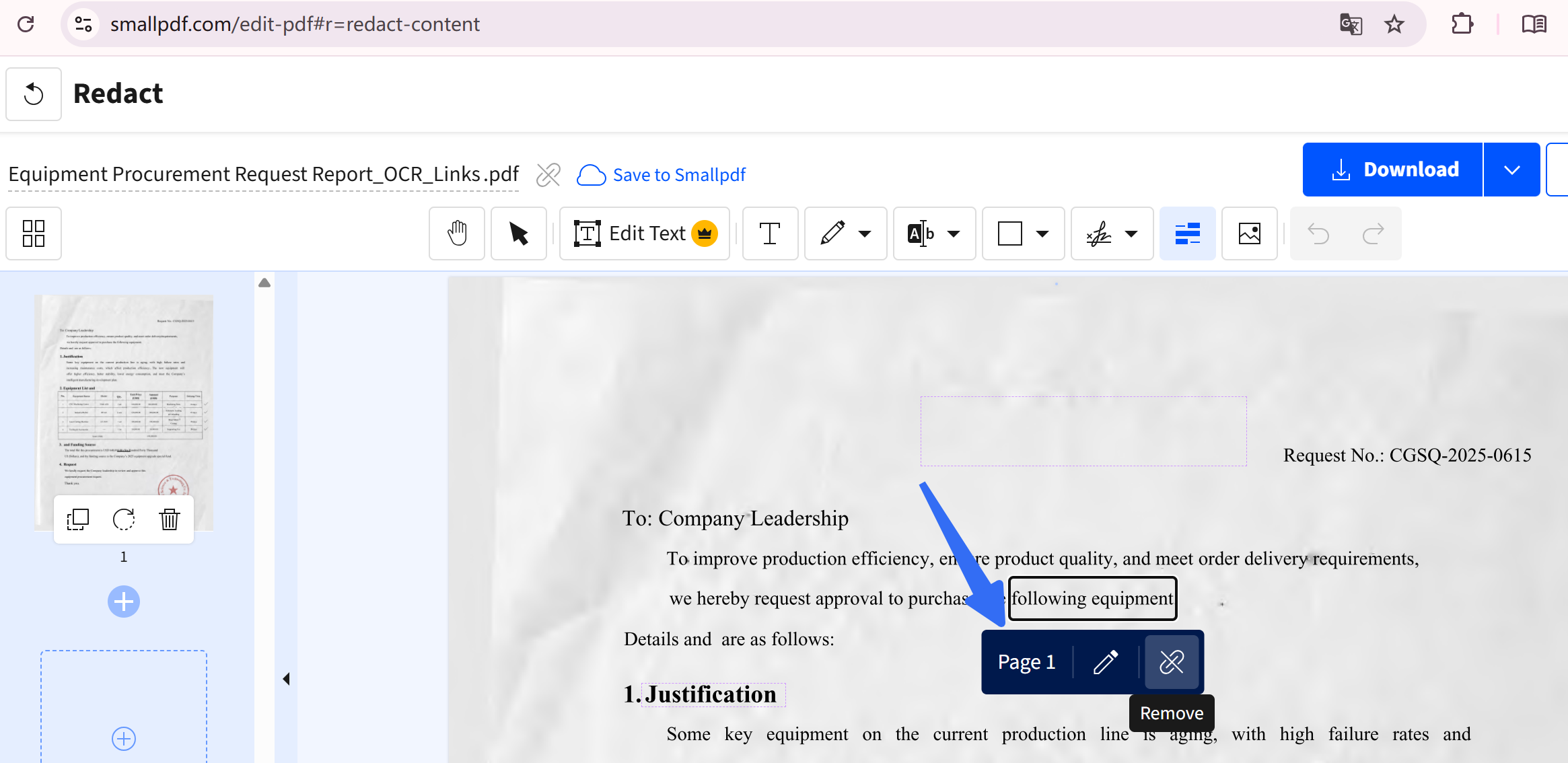 remove links from pdf online