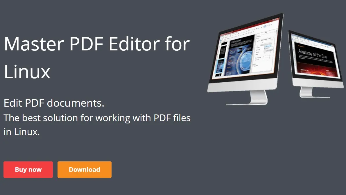 Linux用のMaster PDF Editor