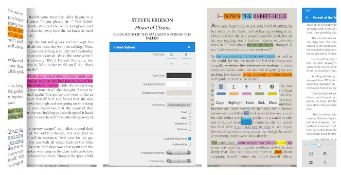 leggere EPUB con Moon+ Reader