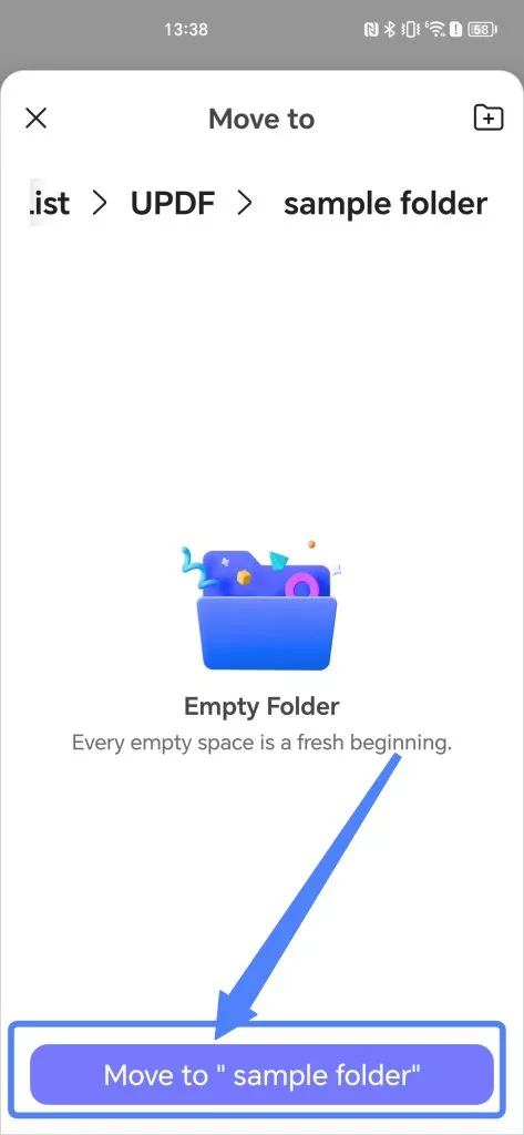 move to another folder