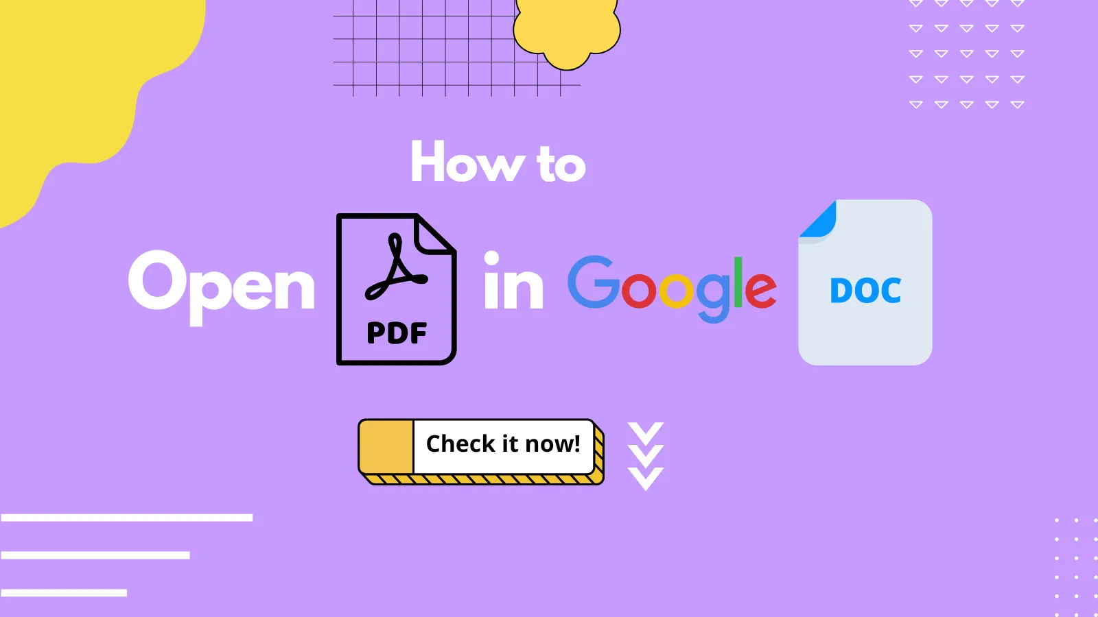 How to Open PDF in Google Docs
