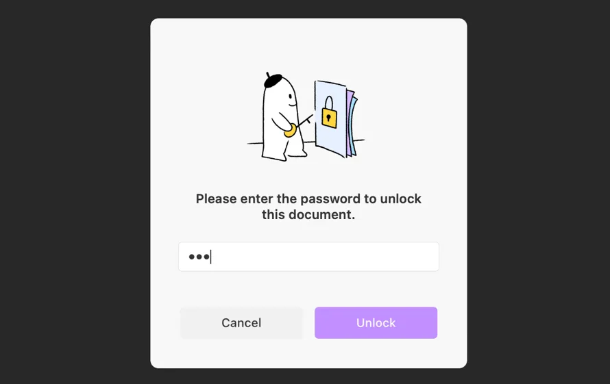 print password protected pdf mac