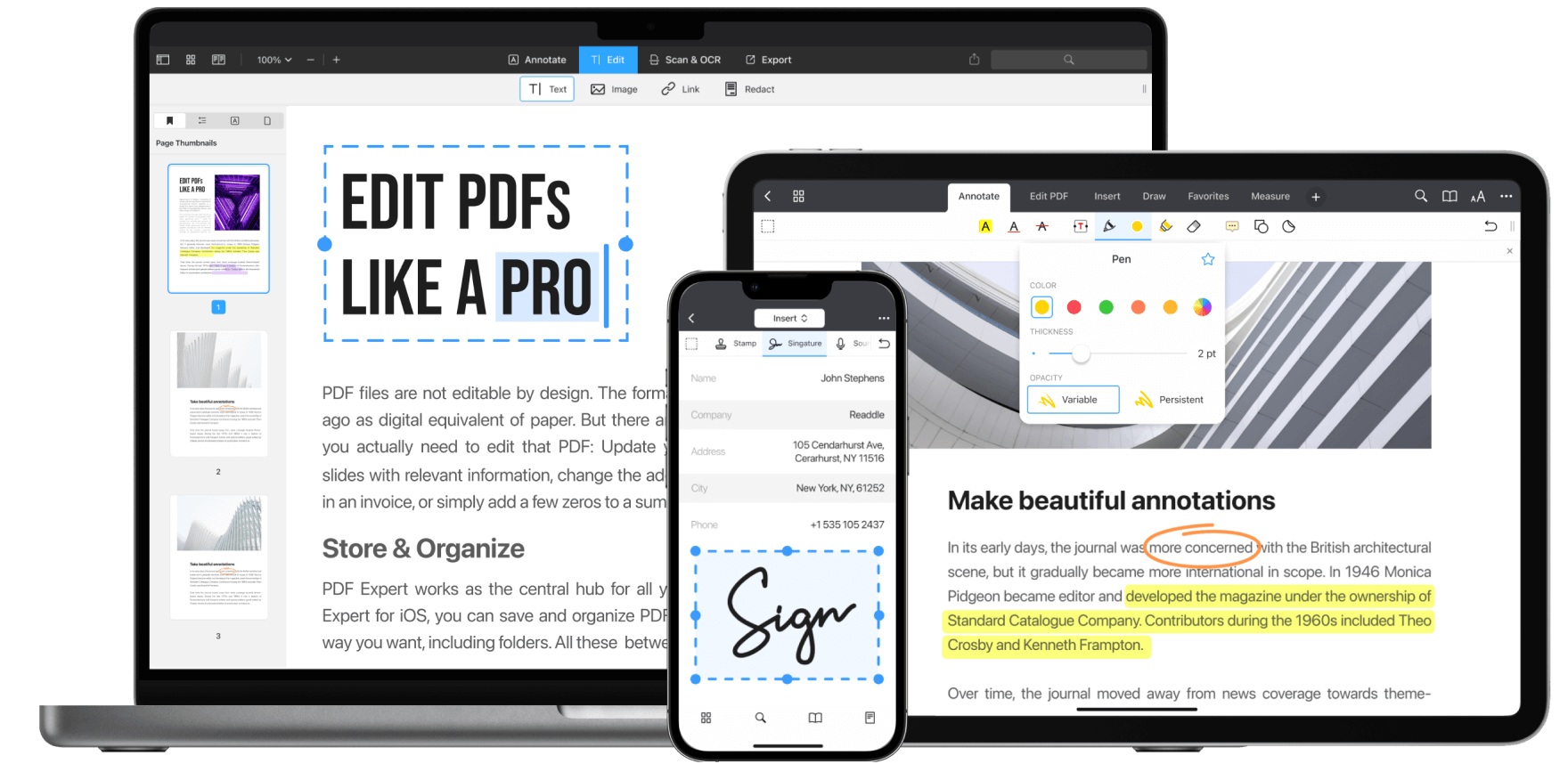 PDF Expert  맥북 PDF 편집