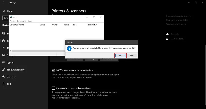 how to print multiple pdf files at once on windows 10