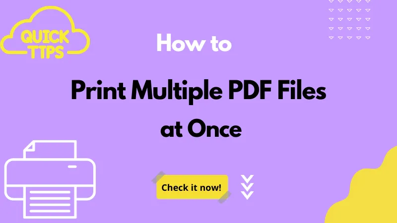 Comment imprimer plusieurs PDF en une fois